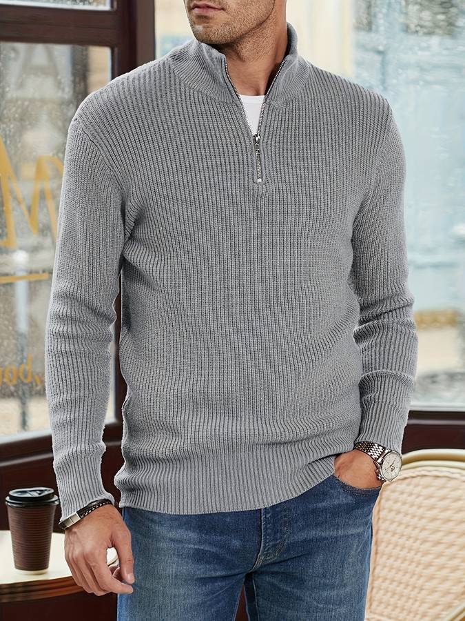 Alpha Zip Trui – Elegante en Comfortabele Pullover | Made Gents