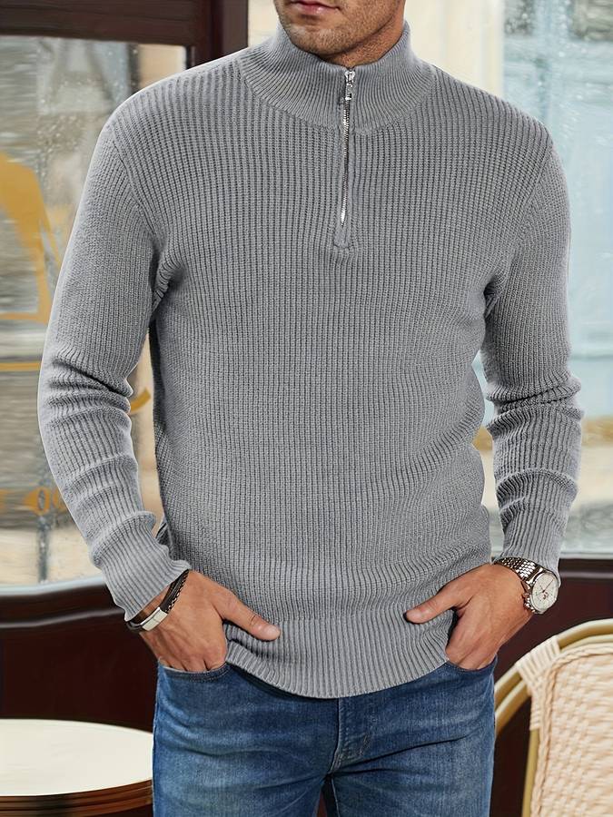 Alpha Zip Trui – Elegante en Comfortabele Pullover | Made Gents