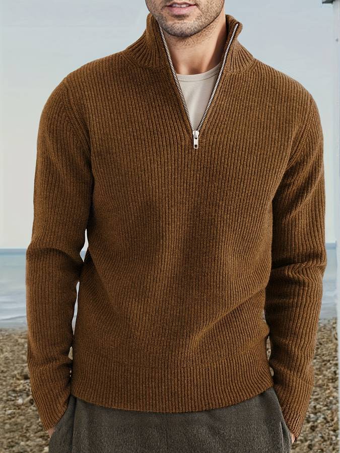 Alpha Zip Trui – Elegante en Comfortabele Pullover | Made Gents