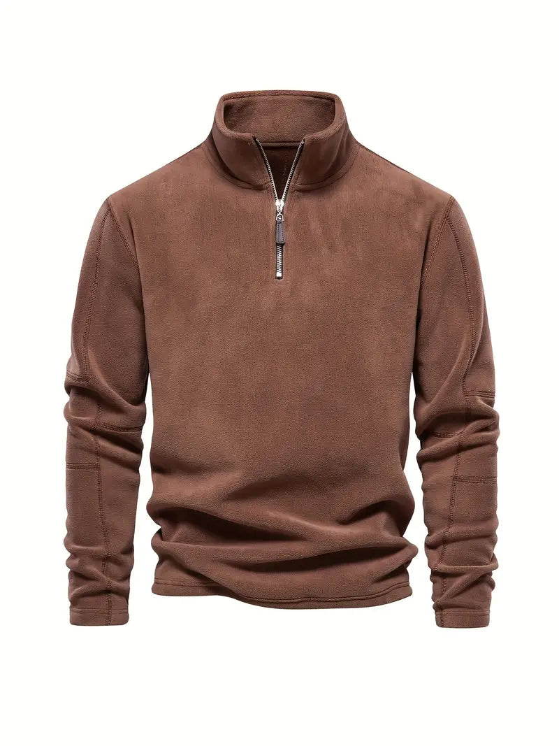 CORDUROY HALF ZIP TRUI