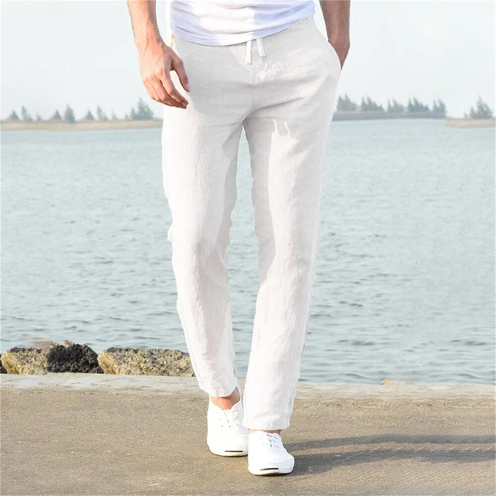 Made Gents | Casual Linnen Heren Broek