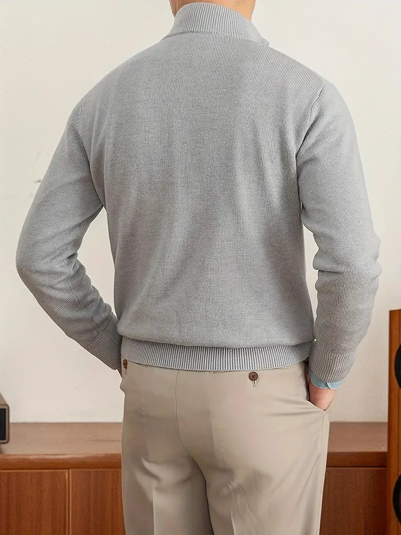 Carmelo Zip Pullover – Stijlvolle Comfortabele Trui | Made Gents