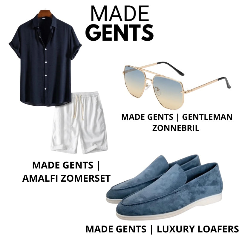 Made Gents | Stijlvol Zomeroutfit-Set Blauw