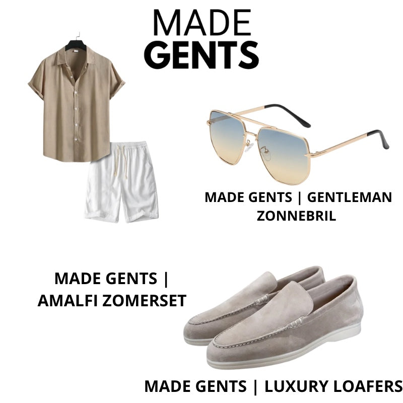 Made Gents | Stijlvol Zomeroutfit-Set Beige