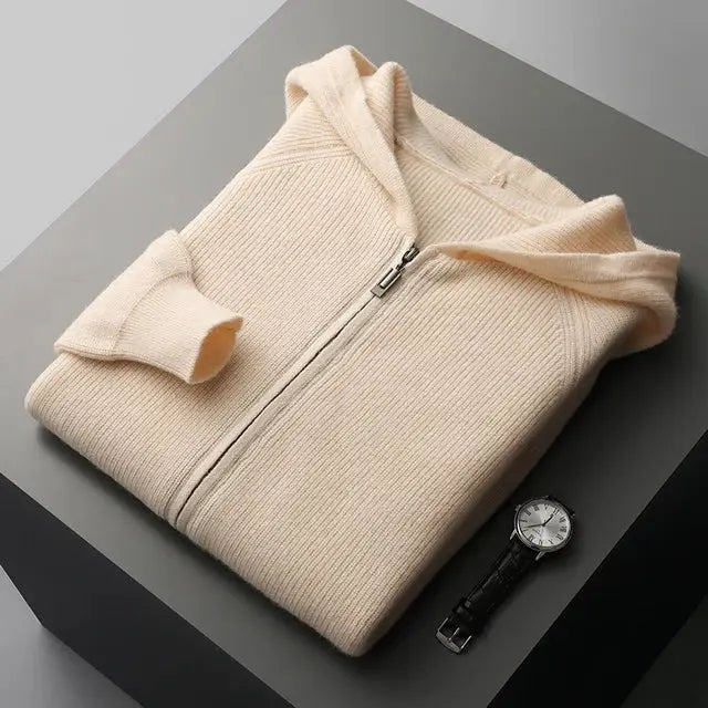 Cashmere Zipped Hoodie – Luxe en Comfortabel Design | Made Gents