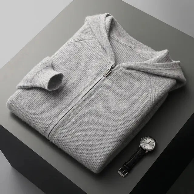 Cashmere Zipped Hoodie – Luxe en Comfortabel Design | Made Gents