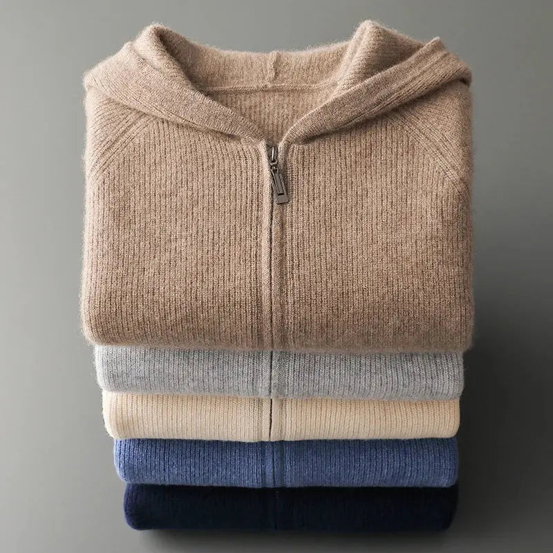 Cashmere Zipped Hoodie – Luxe en Comfortabel Design | Made Gents