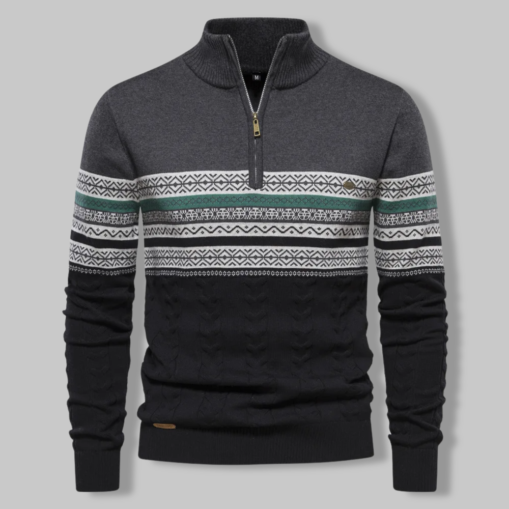 Alpina Zip Trui – Comfortabele en Stijlvolle Pullover | Made Gents