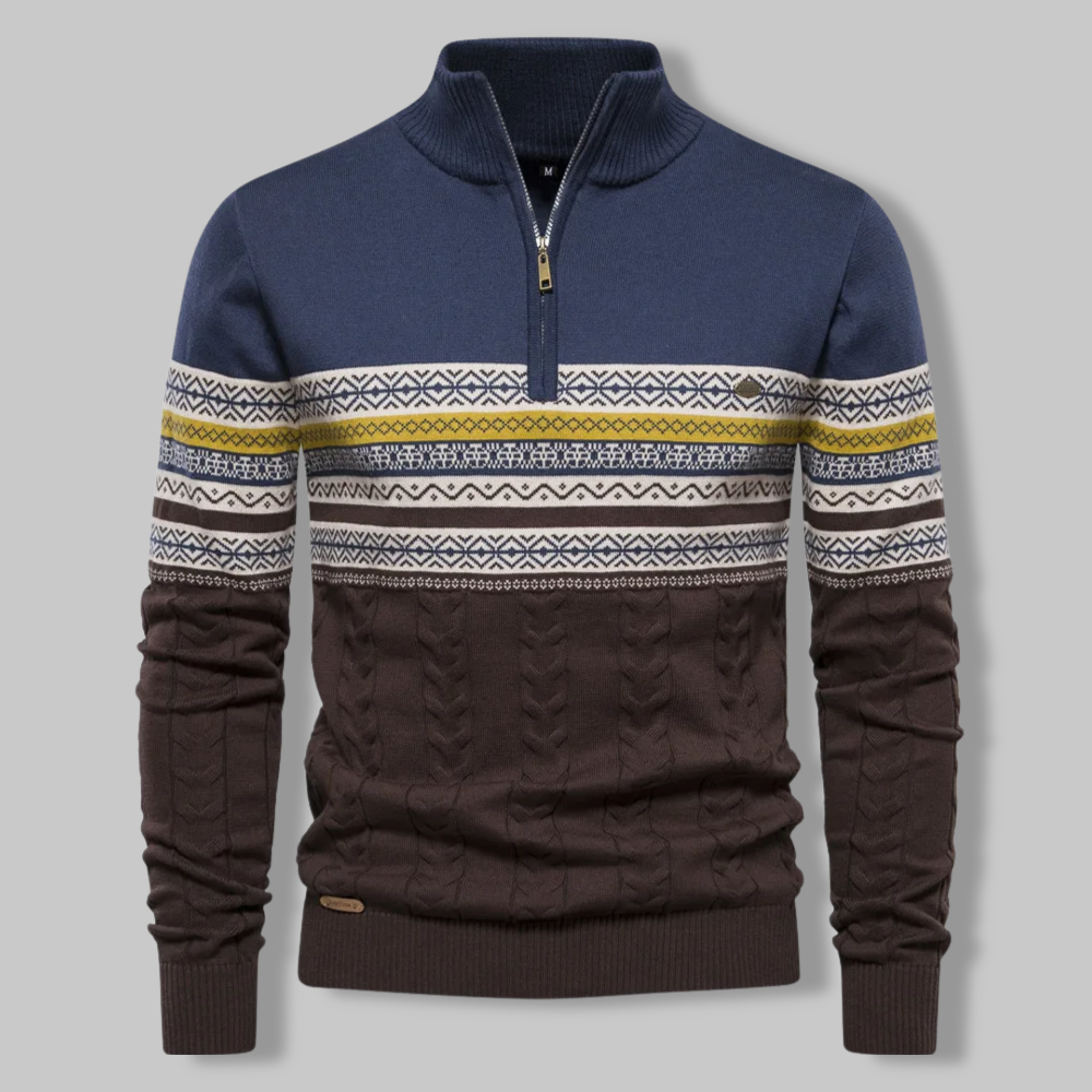 Alpina Zip Trui – Comfortabele en Stijlvolle Pullover | Made Gents