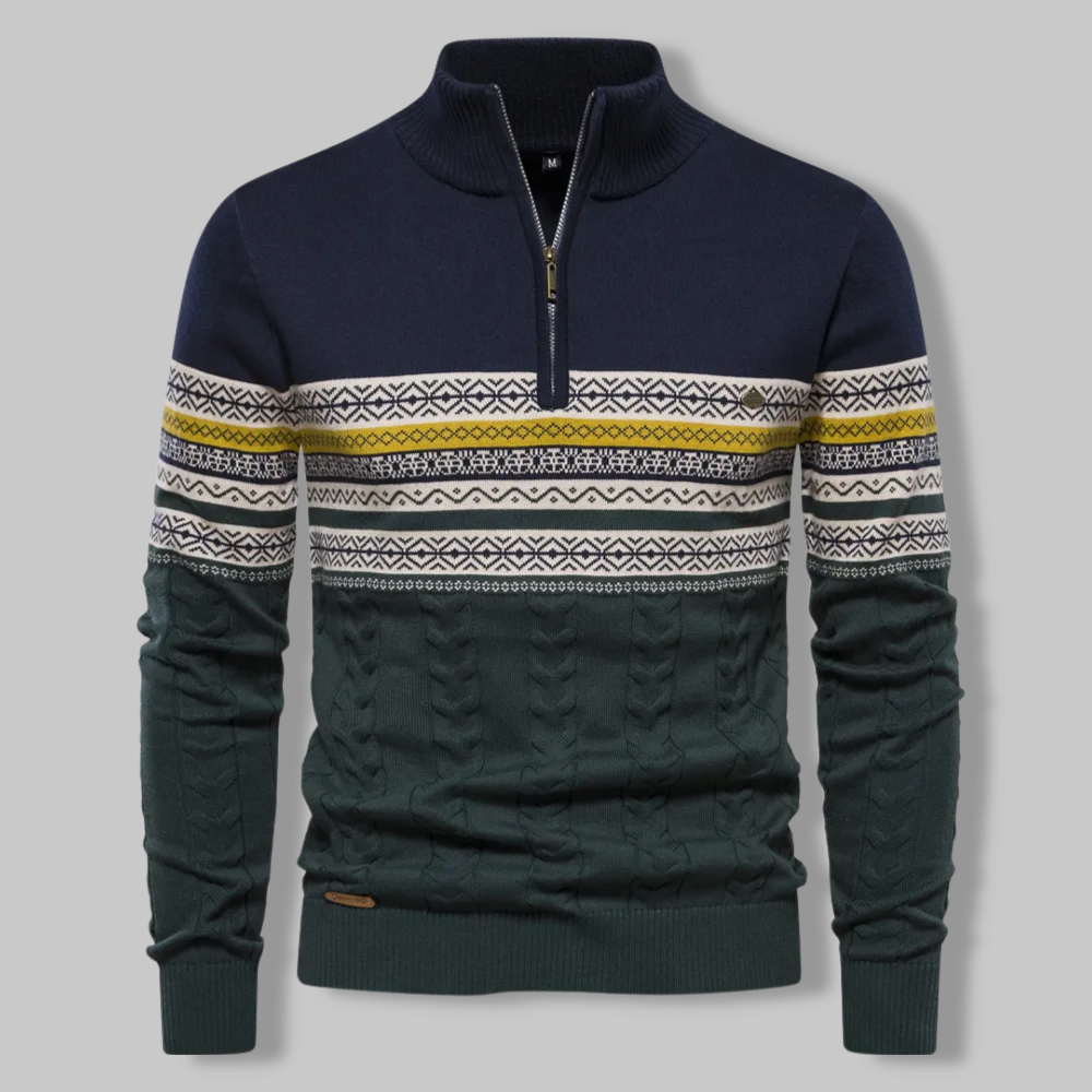 Alpina Zip Trui – Comfortabele en Stijlvolle Pullover | Made Gents