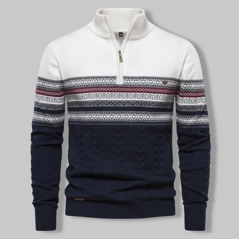 Alpina Zip Trui – Comfortabele en Stijlvolle Pullover | Made Gents