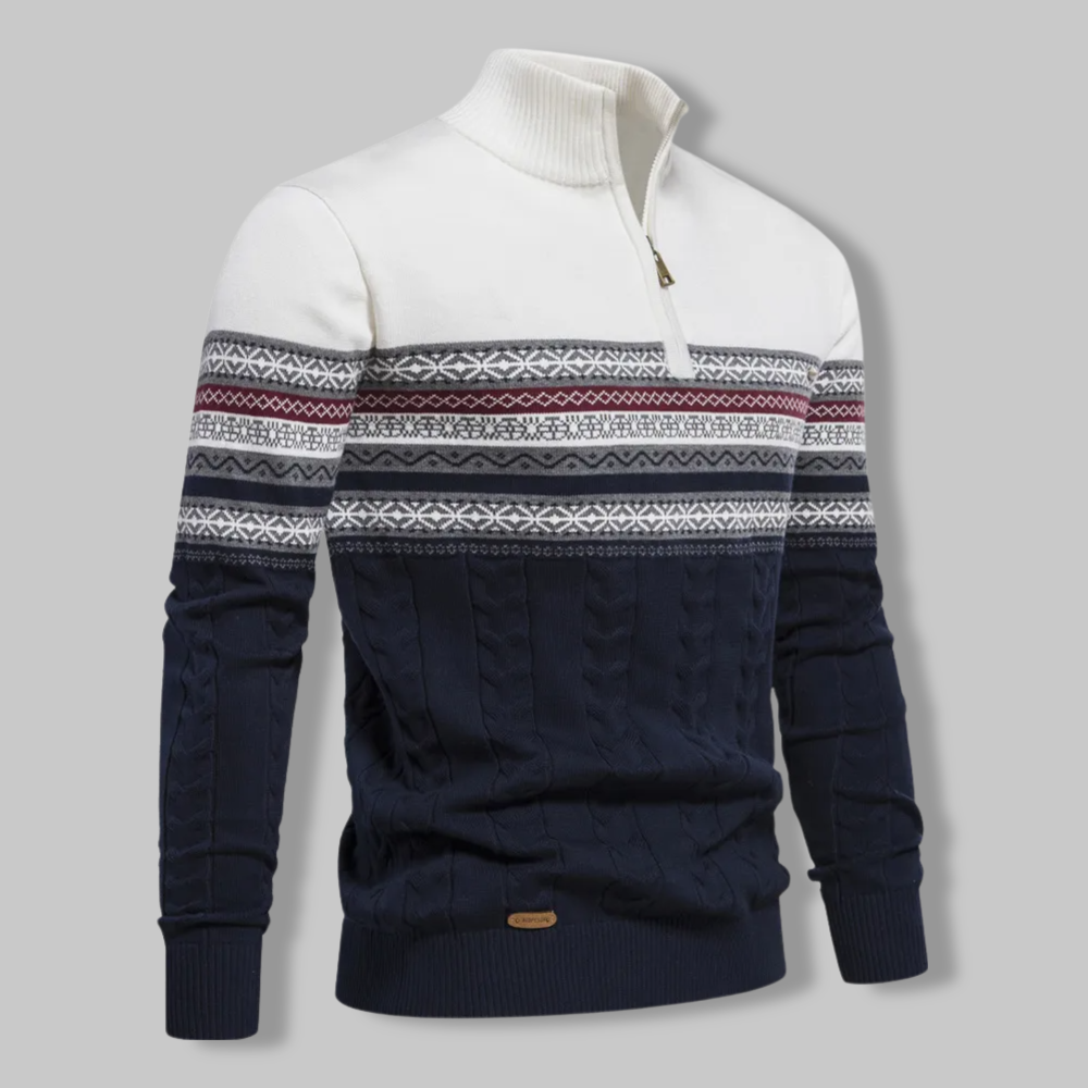 Alpina Zip Trui – Comfortabele en Stijlvolle Pullover | Made Gents