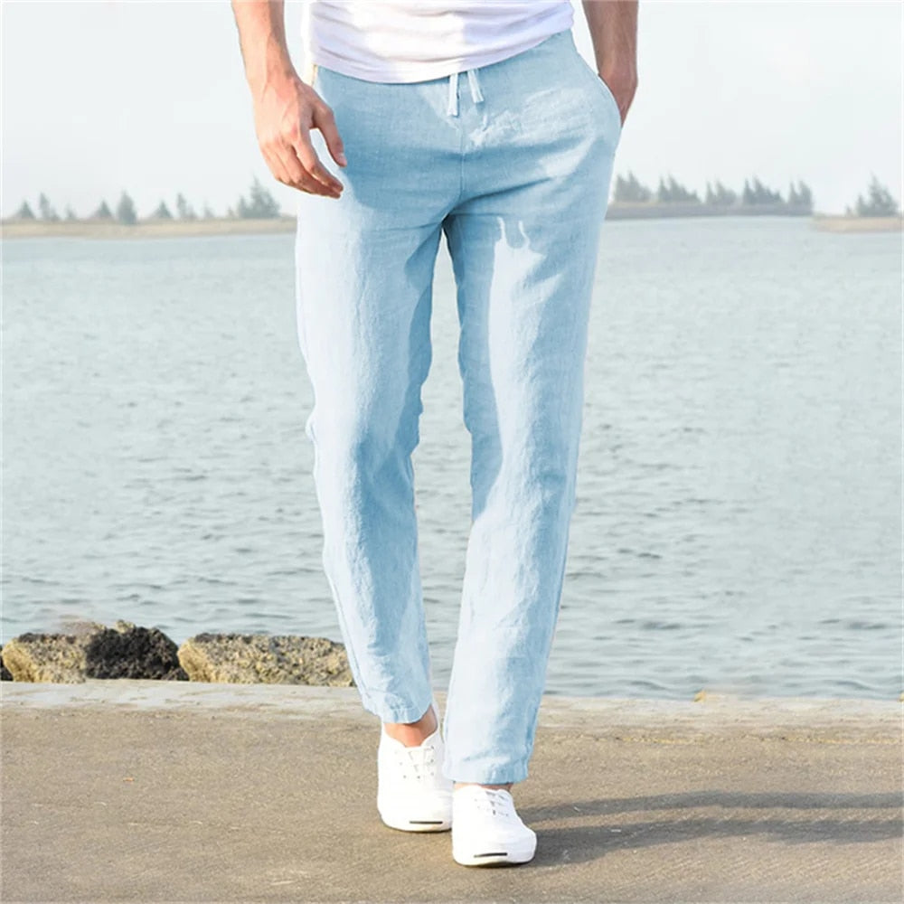 Made Gents | Casual Linnen Heren Broek