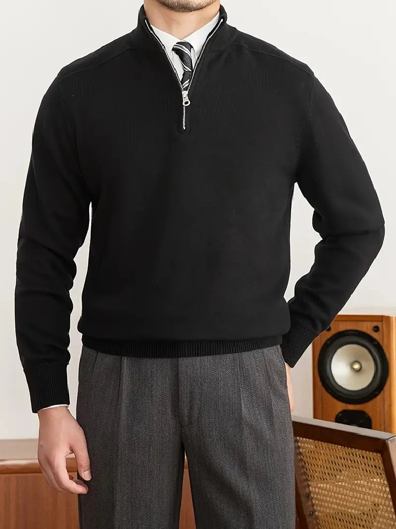 Carmelo Zip Pullover – Stijlvolle Comfortabele Trui | Made Gents