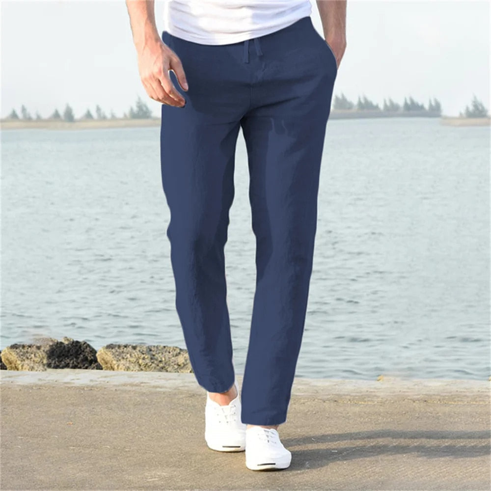 Made Gents | Casual Linnen Heren Broek