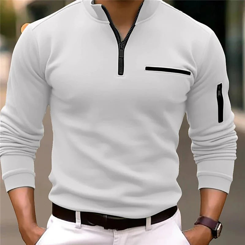 Luxe Quarter-Zip Polo