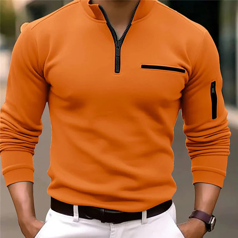 Luxe Quarter-Zip Polo