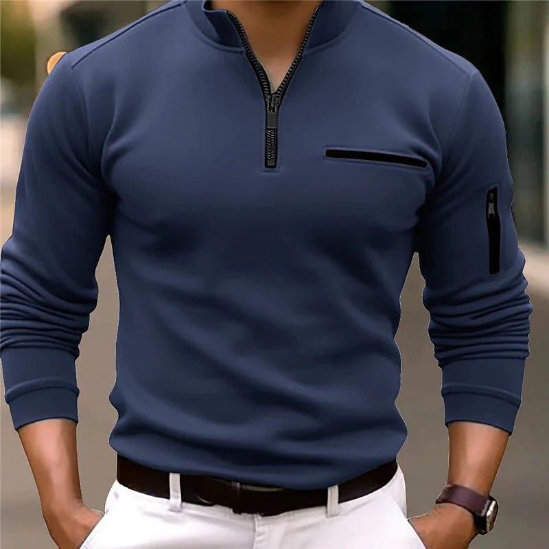 Luxe Quarter-Zip Polo